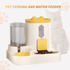 Automatic 2in1 Cat Food and Water Dispenser – Dog & Cat Bowl