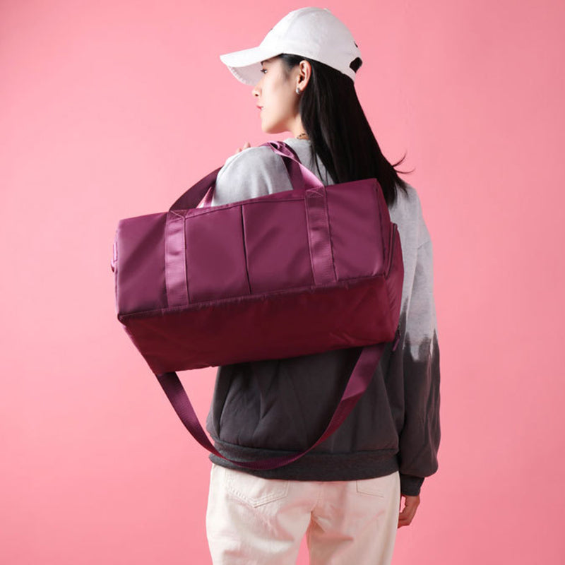 Waterproof Fitness Travel Duffel Bag – wide main compartment