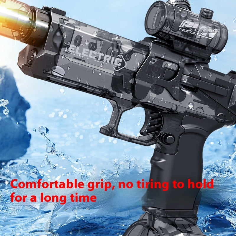 Kids playing with Electric Water Gun summer toy