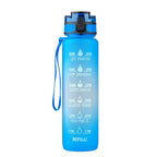 1000ml transparent kawaii water bottle BPA free lifestyle use