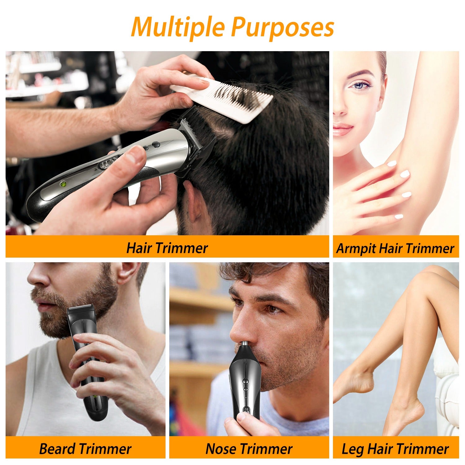 Men Electric Hair Clipper Set – easy to clean and maintain