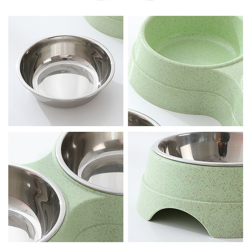 High-Quality Double Stainless Steel Pet Bowls Feeder for Pets