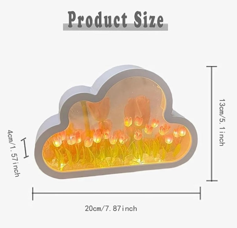 Tulip Flower Lamp LED Night Light with warm glow
