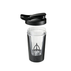 Automatic Electric Shaker Cup – close‑up button and lid