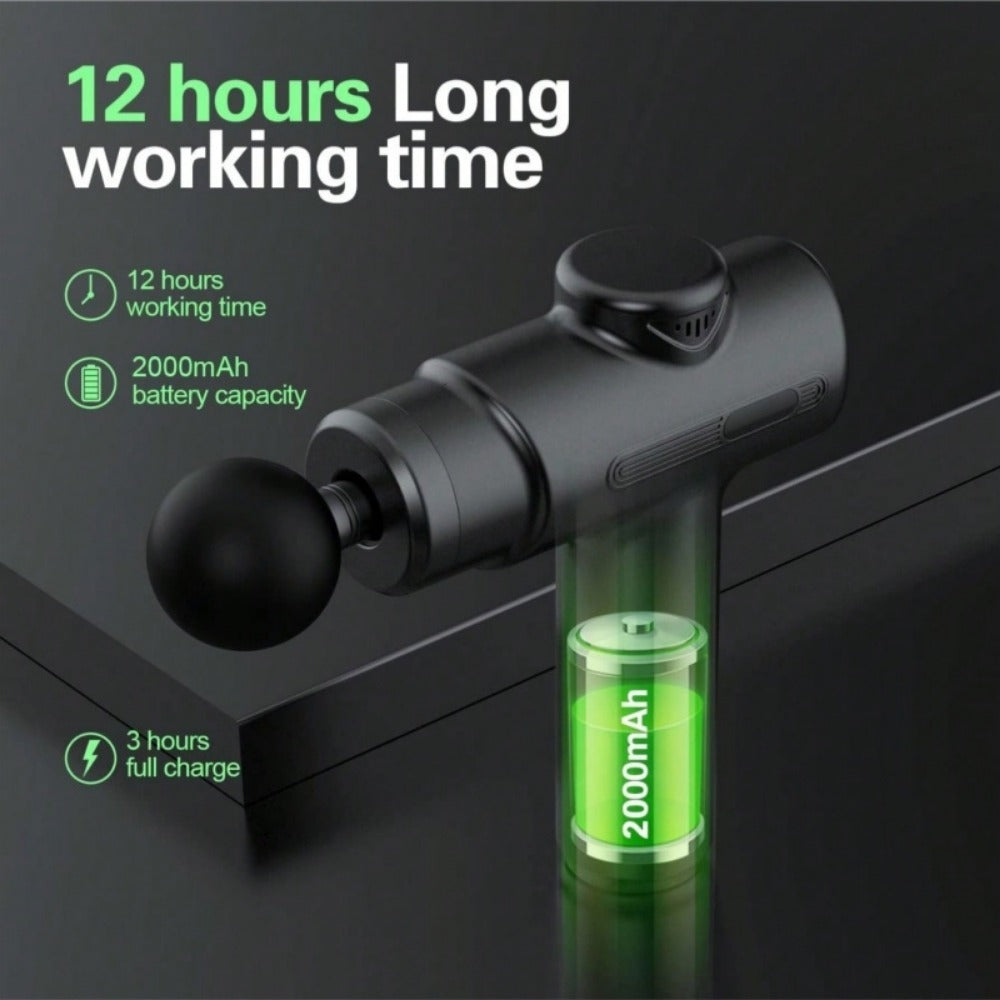 Deep Tissue Massage Gun portable rechargeable design