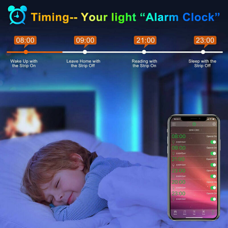 Flexible 5050 RGB LED Strip Bluetooth Remote Lights