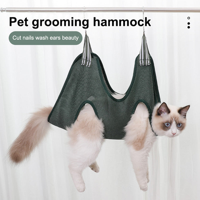 Pet Grooming Hammock Harness for Cats and Dogs – Nail Trimming Aid