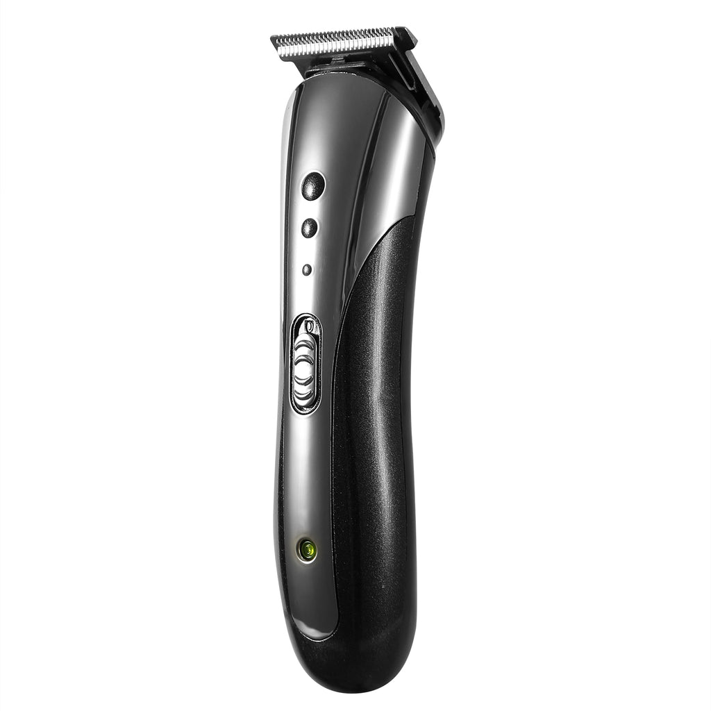 Men Electric Hair Clipper Set – complete grooming kit layout