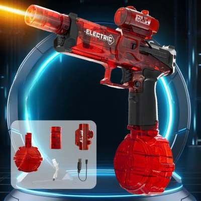 Electric Water Gun beach water battle scene