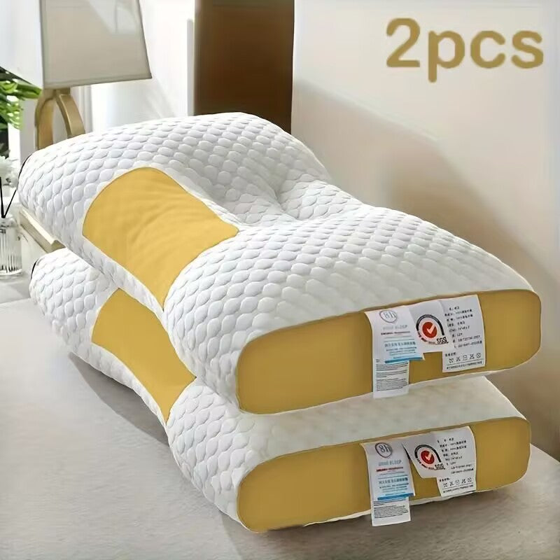YBZ 3D Knitted Cotton Massage Pillow 2 Pack – Pain Relief Pillow