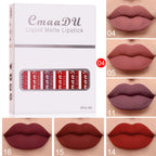 Gift Packaging of 6-Pack Waterproof Matte Lipstick
