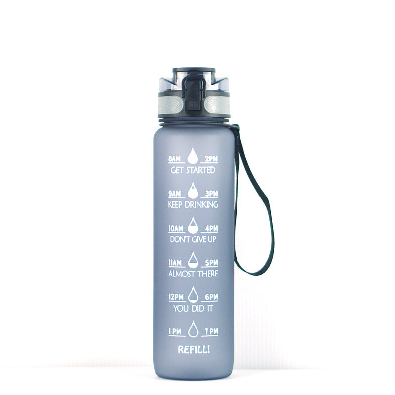 1000ml transparent kawaii water bottle BPA free lifestyle use
