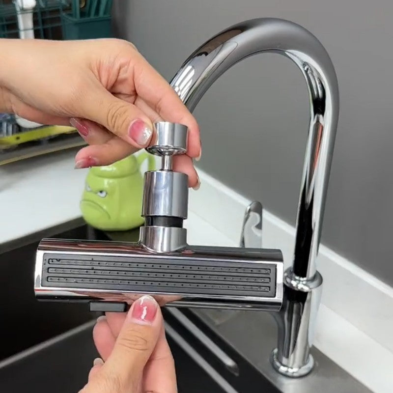 Kitchen sink with Kitchen Faucet Aerator attachment