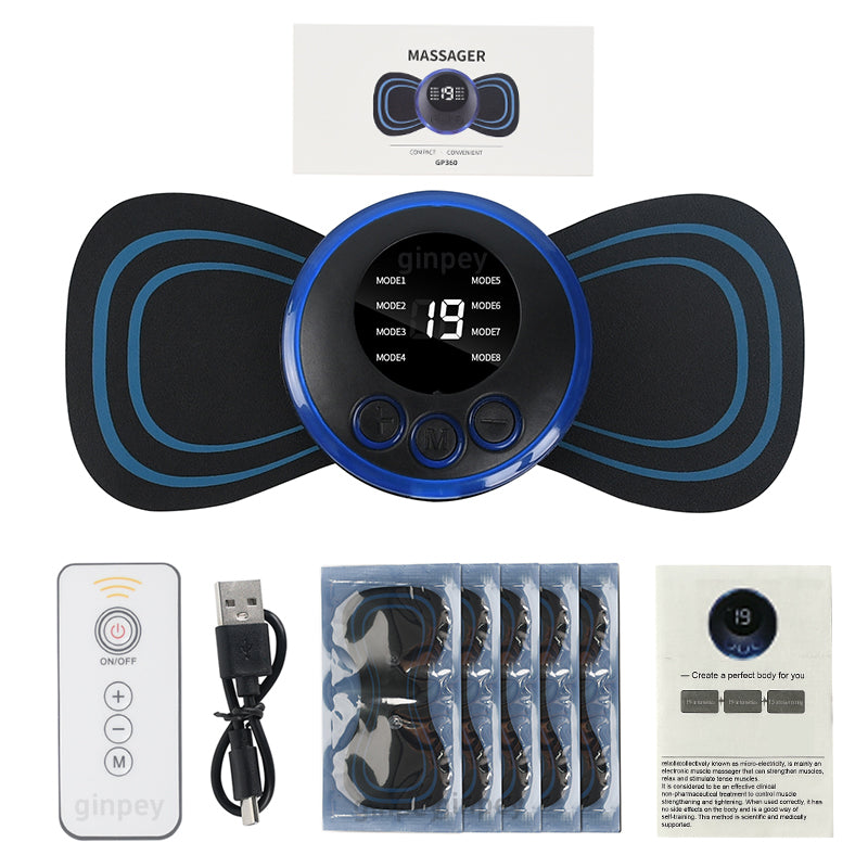 Portable EMS Neck and Shoulder Massager – back muscle use