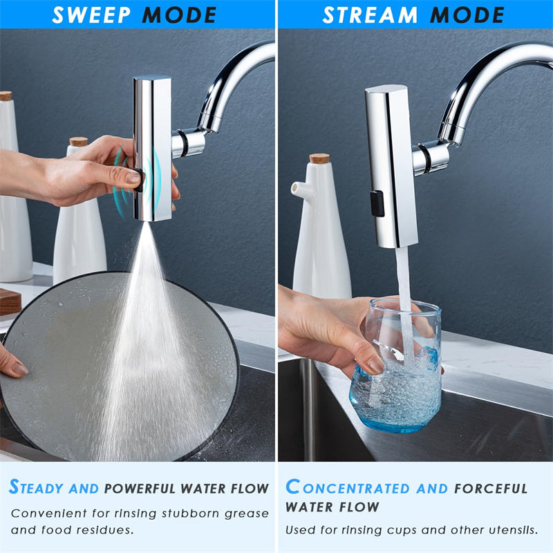 Kitchen Faucet Aerator installed on sink