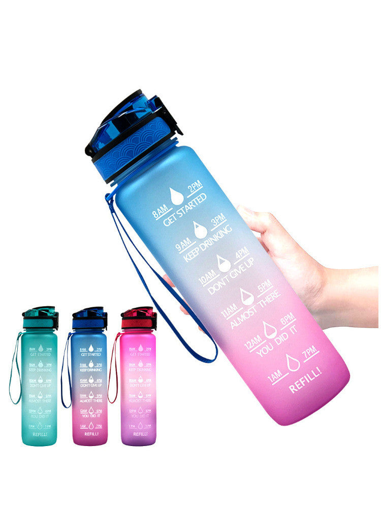 1000ml Transparent Kawaii Water Bottle BPA Free – with infuser insert