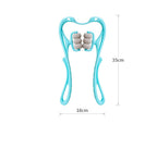 Manual Neck Massager Roller Tool – in use on neck and shoulders