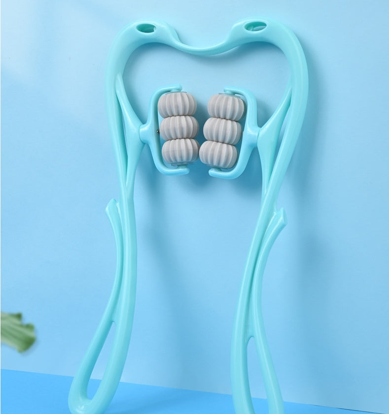 Manual Neck Massager Roller Tool – portable travel-friendly massage tool