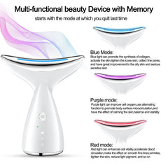 Face and Neck Tightening Device being used on jawline