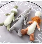 Plush Cartoon Puppy Dog Chew Toy Interactive Squeaker
