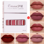 Model Wearing Waterproof Matte Lipstick on Lips