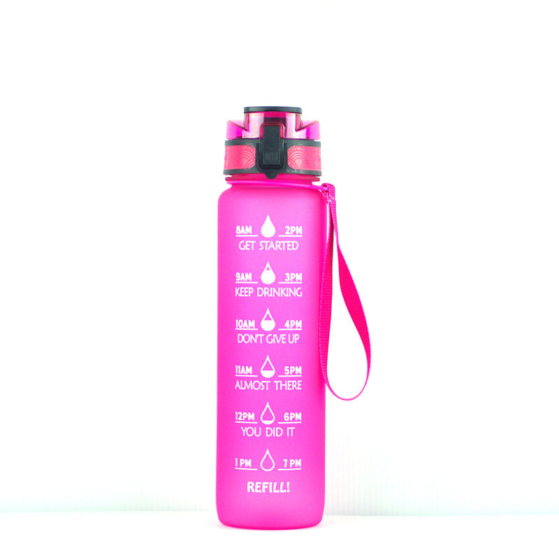 1000ml transparent kawaii water bottle BPA free lifestyle use
