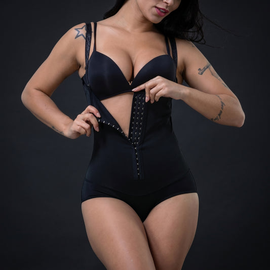 Rubber body shaper buttoned body shaper