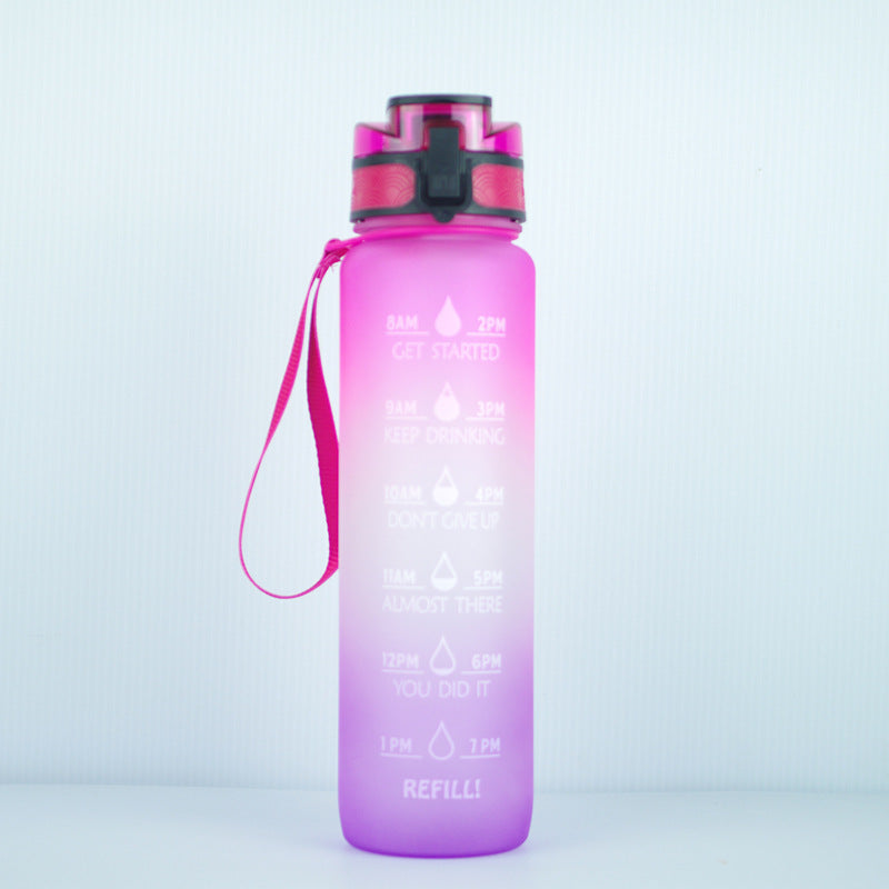 1000ml Transparent Kawaii Water Bottle BPA Free – lifestyle photo with fruit infusion
