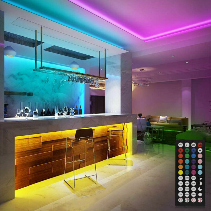 5050 RGB LED Strip Bluetooth Remote with Smartphone App