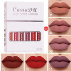 Lifestyle Image Featuring 6-Pack Waterproof Matte Lipstick