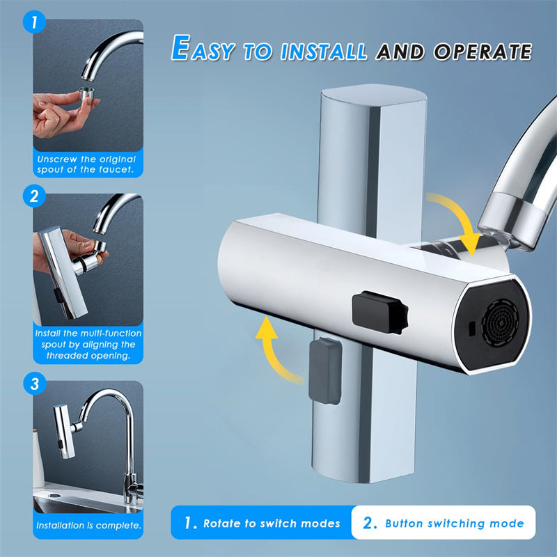 Kitchen sink with Kitchen Faucet Aerator attachment