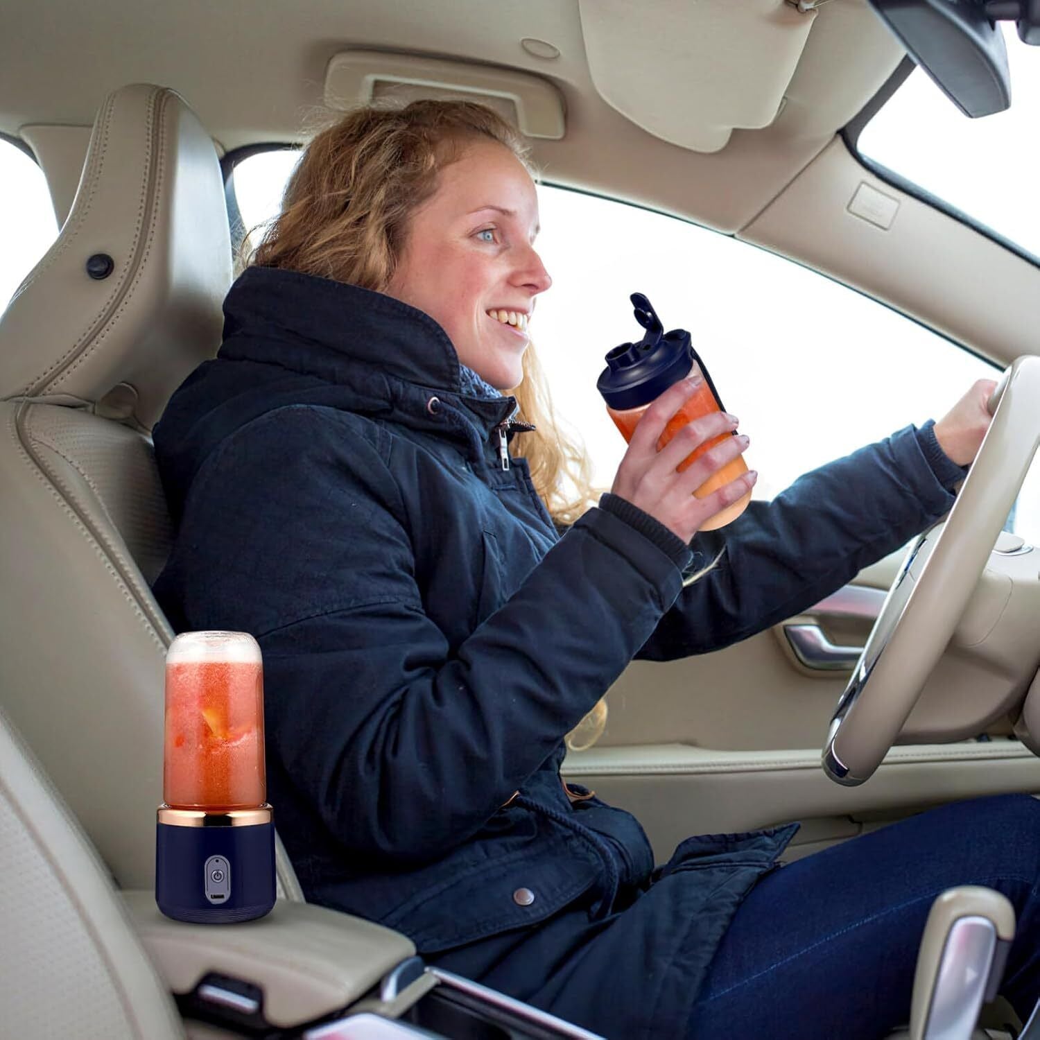 Portable Rechargeable Blender Stainless Steel Blades