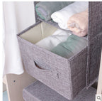 Bedroom Setup with Hanging Closet Storage Bag