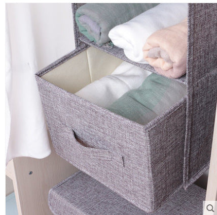 Bedroom Setup with Hanging Closet Storage Bag