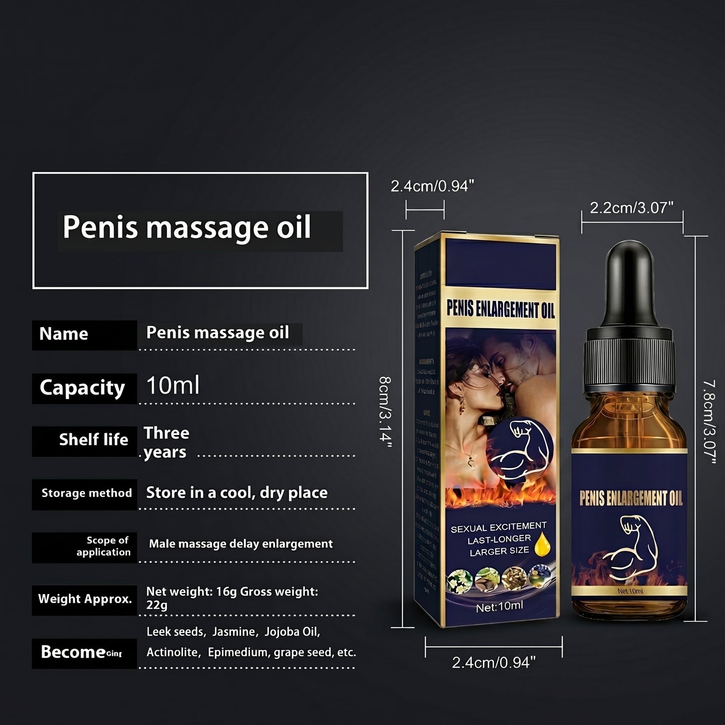Men's Massage Treatment Oil